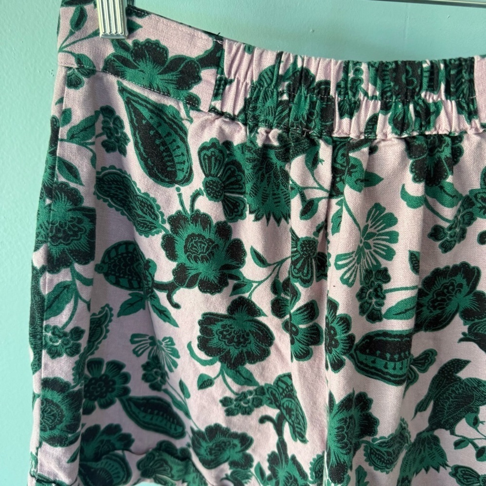 Anthropologie Corey Lynn Calter Gardenia Shorts Floral Elastic Waist Size Small - Picture 10 of 12